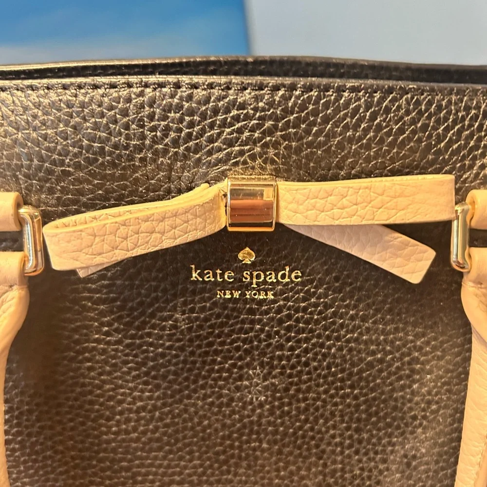 Kate Spade Black and Cream Satchel